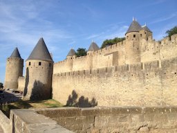 Die Festungsmauern von Carcassone