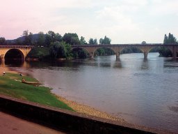 Limeuil Zusammenflus von Dordogne und Vezere